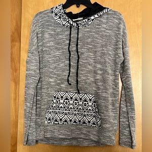Aztec print hoodie